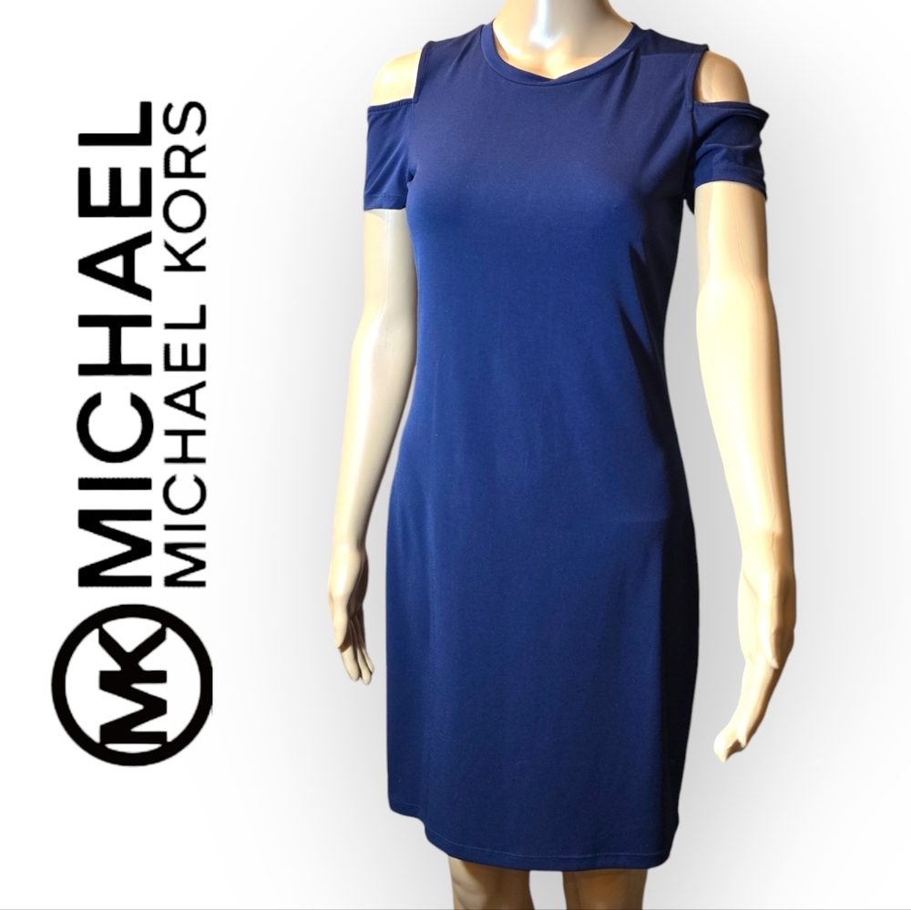 Michael Kors Stretchable  Blue Dress
